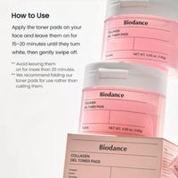 Biodance Collagen Gel Toner Pads - Pack Of 60