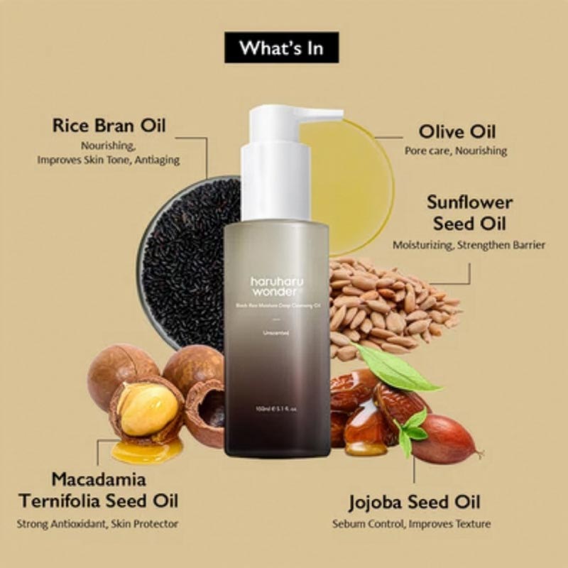 Haruharu Wonder Black Rice Moisture Deep Cleansing Oil 150ml