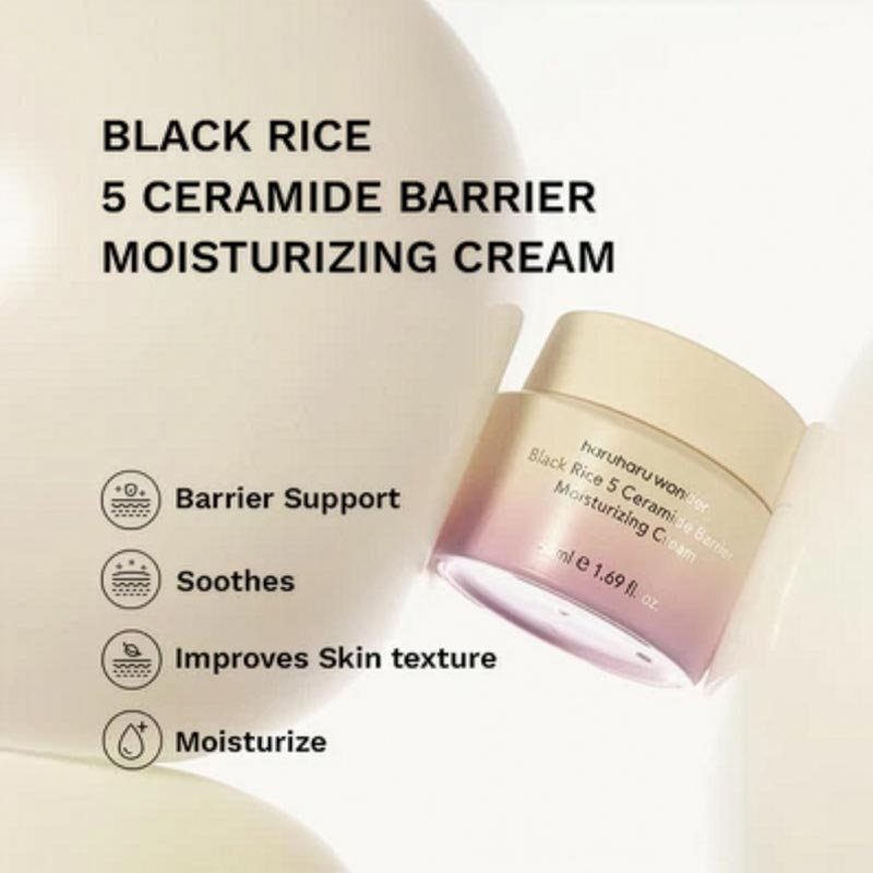 Haruharu Wonder Black Rice 5 Ceramide Barrier Moisturising Cream 50ml