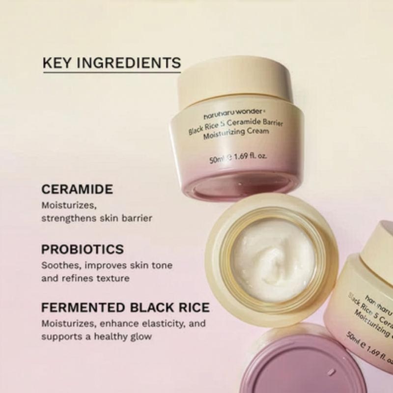 Haruharu Wonder Black Rice 5 Ceramide Barrier Moisturising Cream 50ml