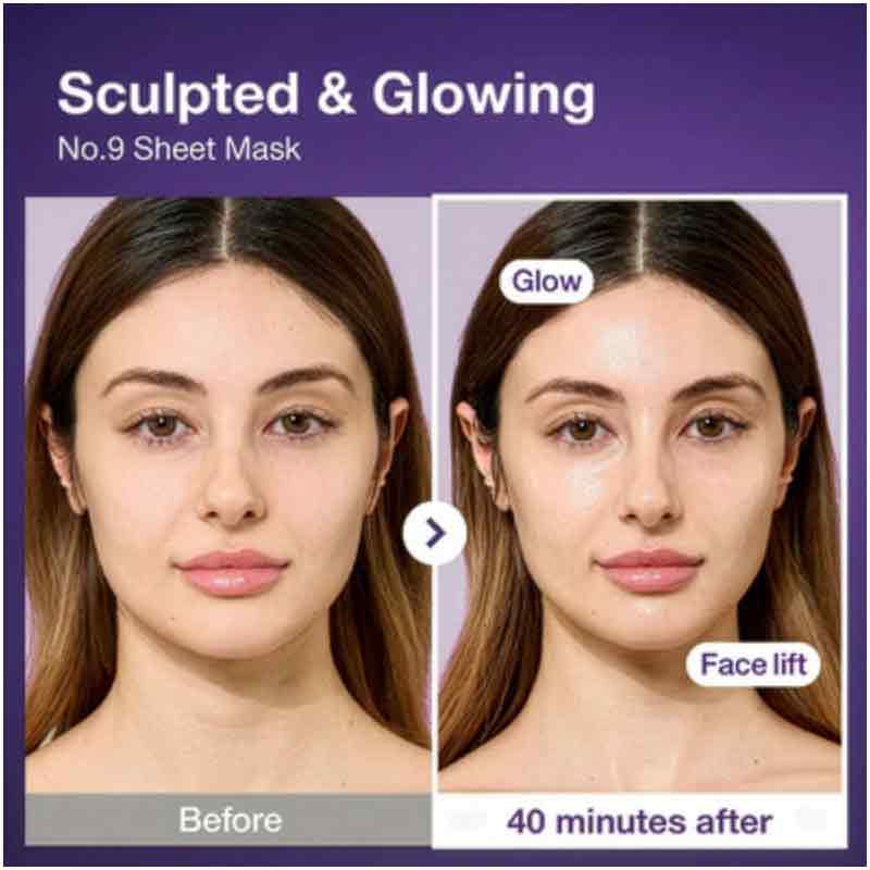 Numbuzin No. 9 NAD+ BIO Lifting-sil Full Face Sheet Mask - Pack Of 4