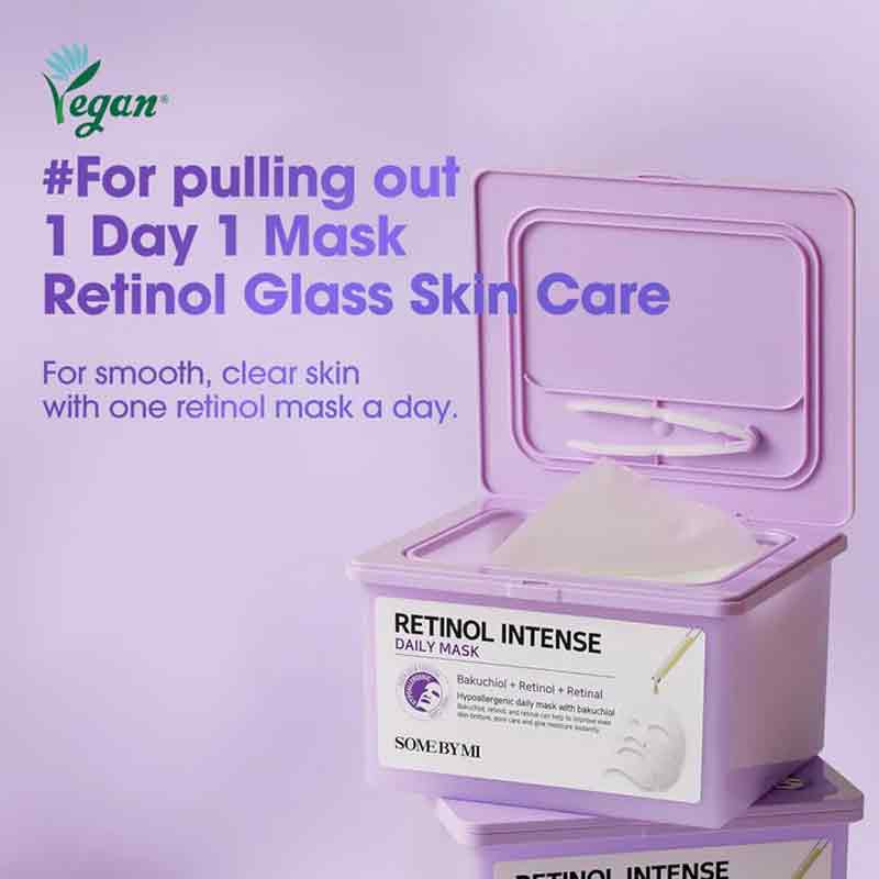 Some By Mi Retinol Intense Daily Sheet Face Mask - Pack Of 30