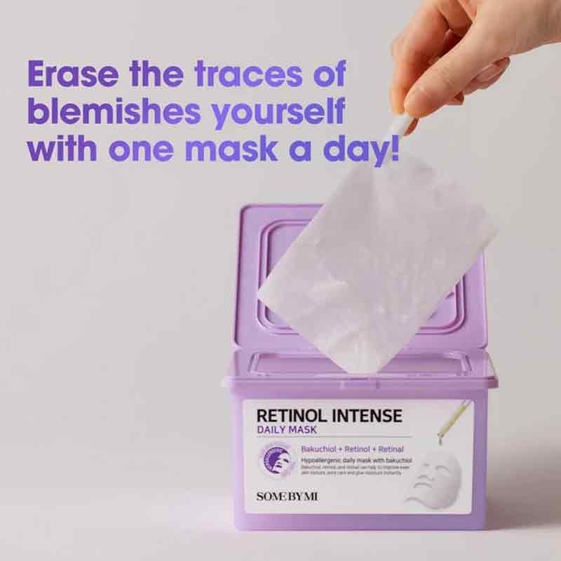 Some By Mi Retinol Intense Daily Sheet Face Mask - Pack Of 30
