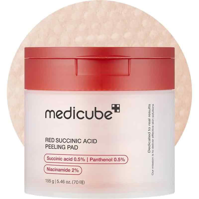 Medicube Red Succinic Acid Peeling Pads - Pack of 70