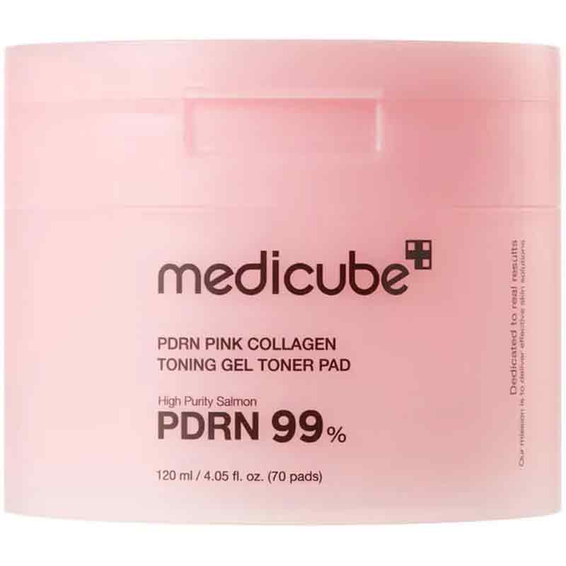 Medicube PDRN Pink Collagen Gel Toner Pads - Pack of 70