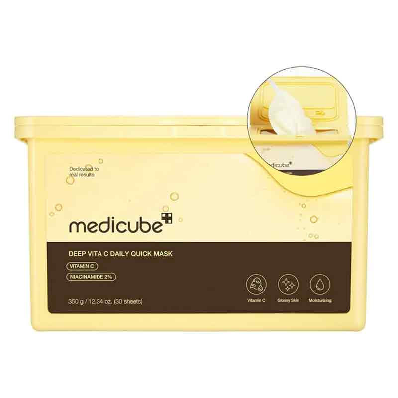 Medicube Deep Vita C Daily Quick Sheet Masks - Pack of 30