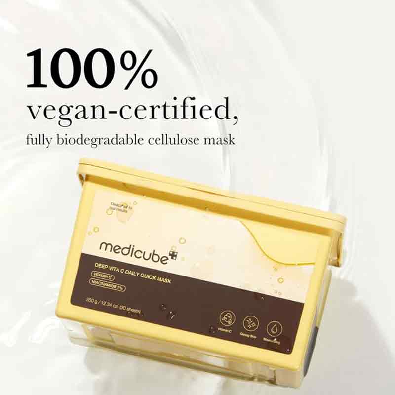 Medicube Deep Vita C Daily Quick Sheet Masks - Pack of 30