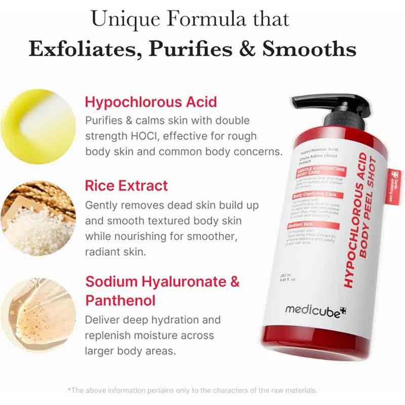 Medicube Hypochlorous Acid Body Peel Shot 280ml