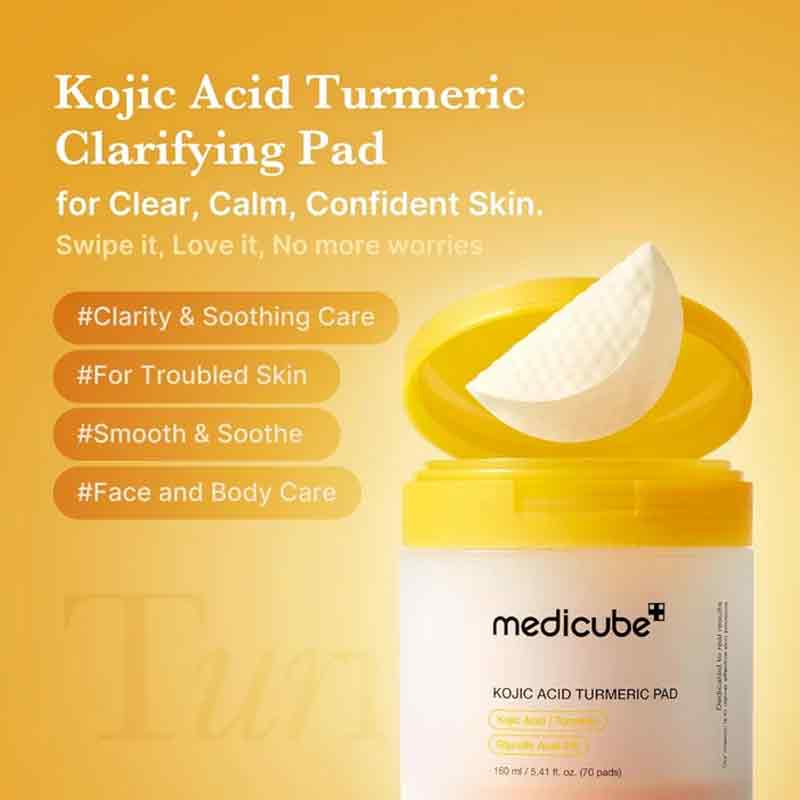 Medicube Kojic Acic Tumeric Pads - Pack of 70