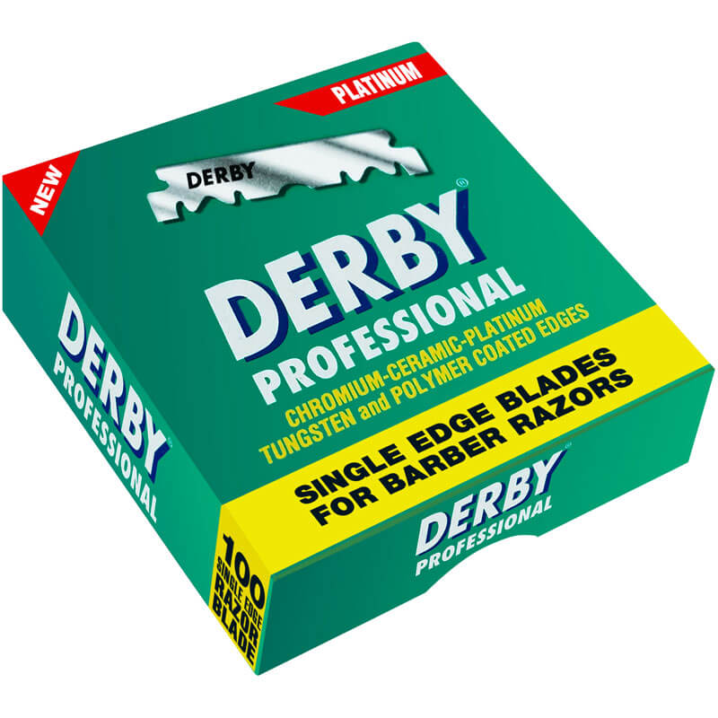 Derby Professional Single Edge Razor Blades - Pack of 100