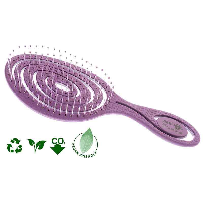 vHead Jog Straw Vent Brush, Blackberry