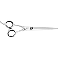 DMI Black Steel Left Handed Barber Cutting Scissors - 7 Inches
