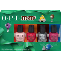 OPI x M&M'S Holiday 4-Piece Mini Nail Lacquer 3.75ml - Pack Of 4