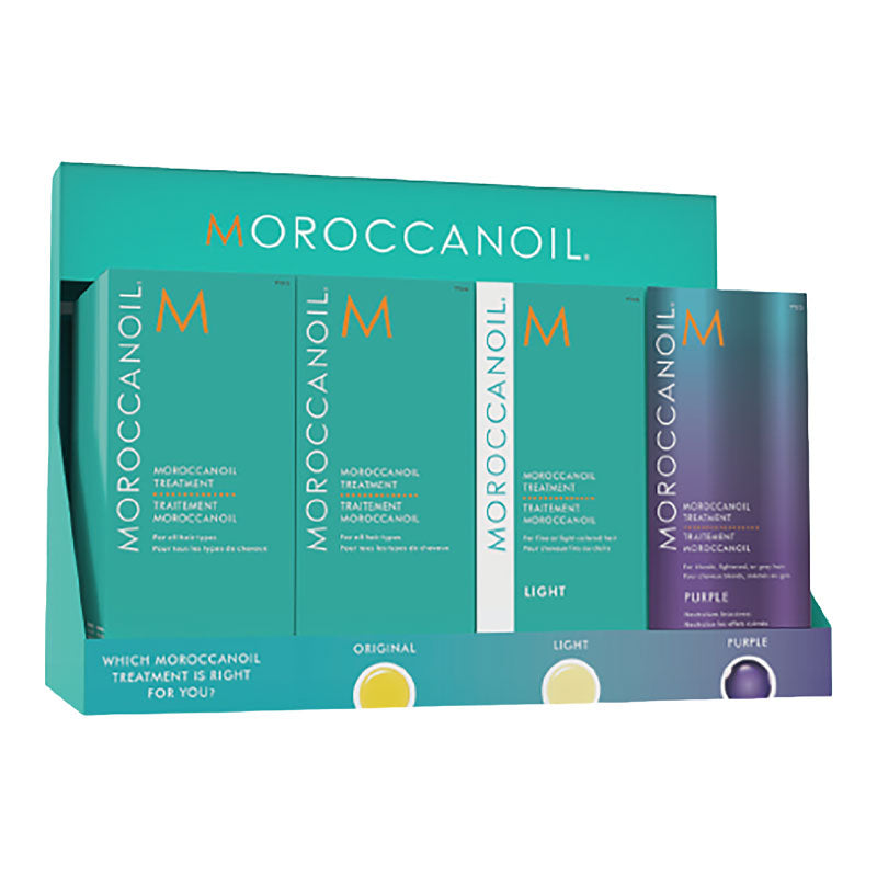 Moroccanoil Pre-Packaged Hair Treatment Countertop Display