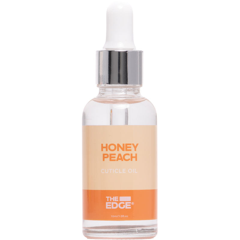 The Edge Honey Peach Cuticle Oil Dropper Bottle 30ml