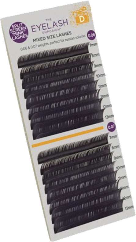 The Eyelash Emporium Split Screen Mink Lashes, D Curl