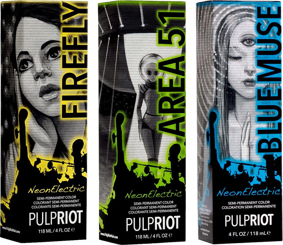 Pulp Riot Semi Permanent Color, Neon Electric Collection 118ml