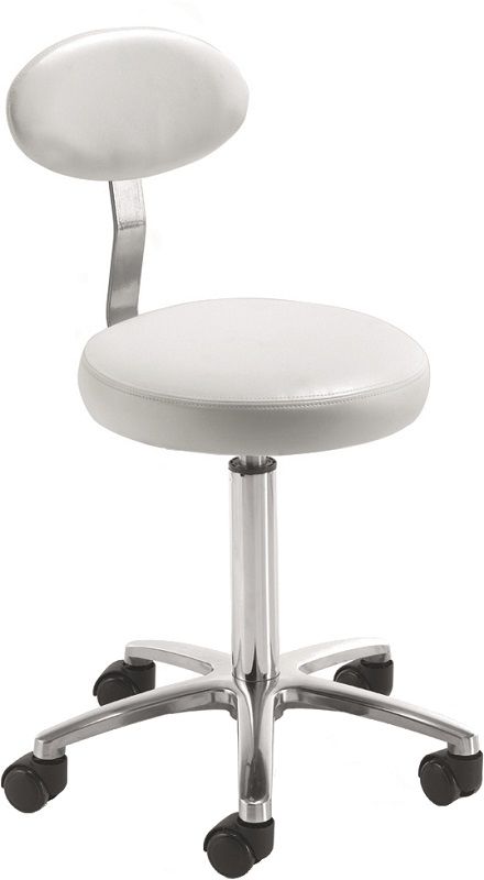 Rem Therapist Stool With Backrest