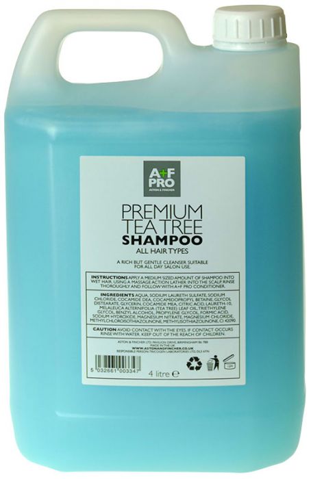A+F Pro Premium Tea Tree Shampoo 4 Litre