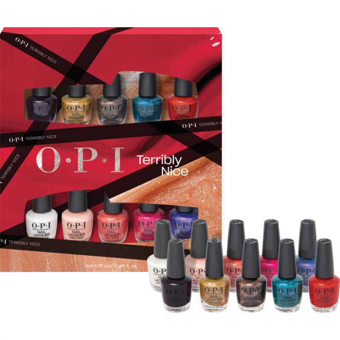 OPI Terribly Nice Nail Lacquer 10 Piece Holiday Mini Pack